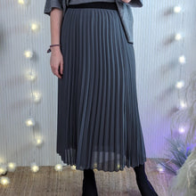  Pleated lined skirt | Gray